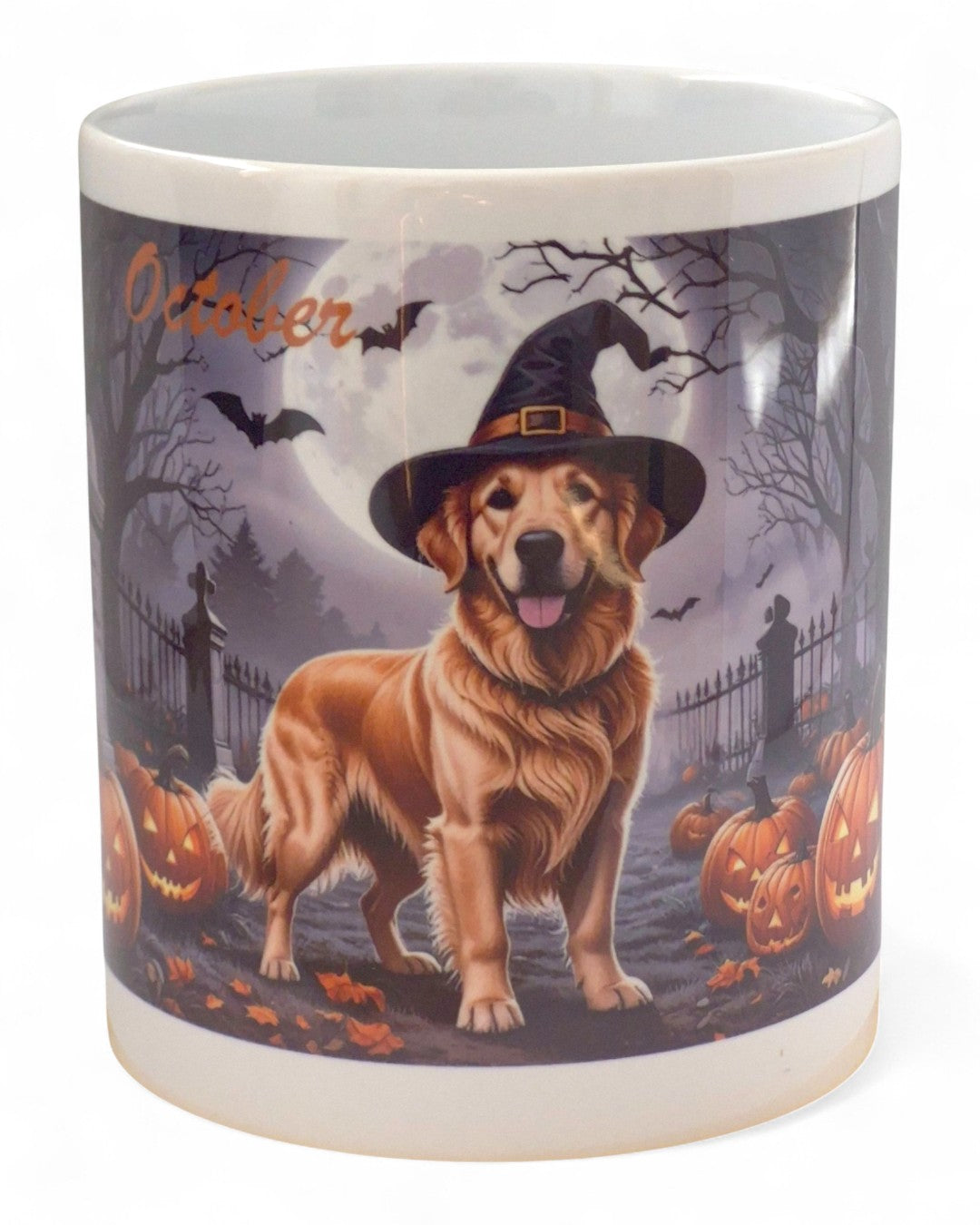 Golden retriever "limitált halloween" prémium bögre díszdobozban – 330 ml