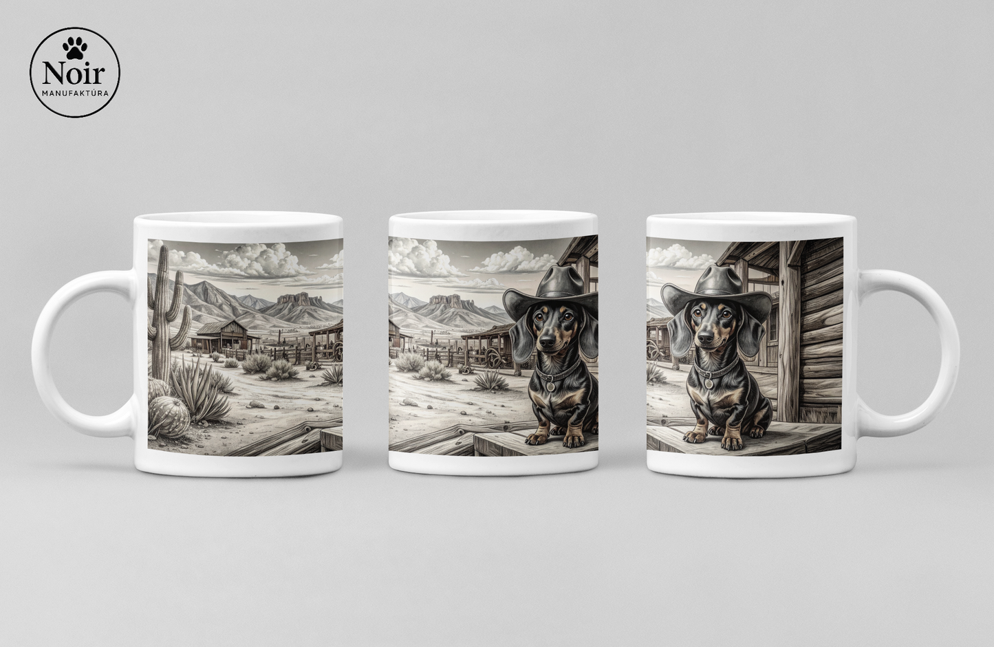 Tacskó "western" prémium bögre – 330 ml