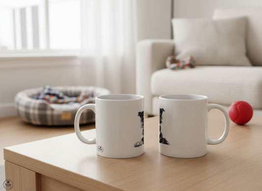 Border Collie portré bögre – 330 ml