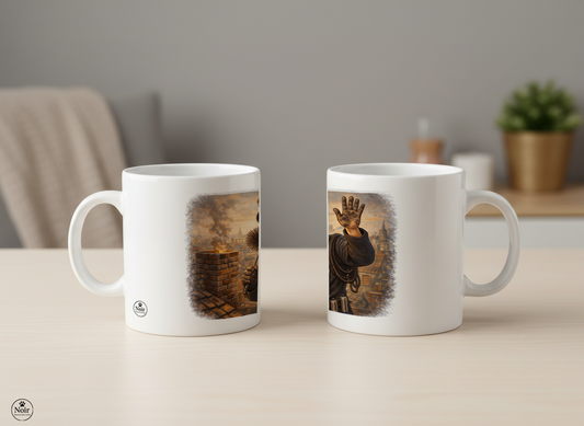 Kéményseprő prémium illusztrált bögre – színes dizájn | 330 ml