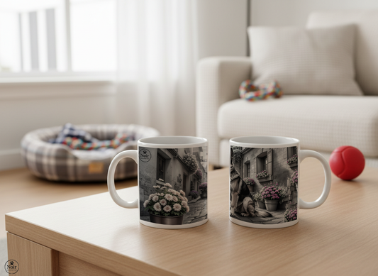 Németjuhász a városban bögre – 330 ml