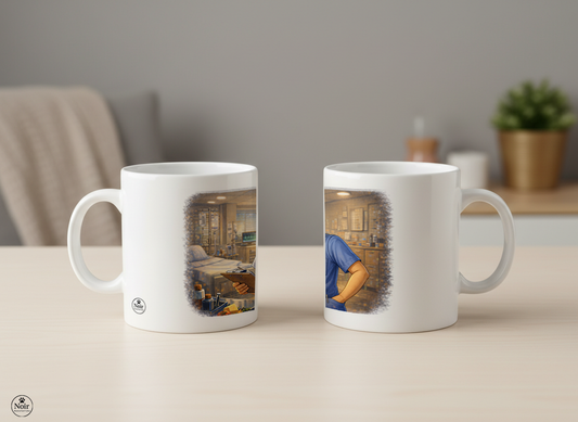 Nővér prémium illusztrált bögre – színes dizájn | 330 ml