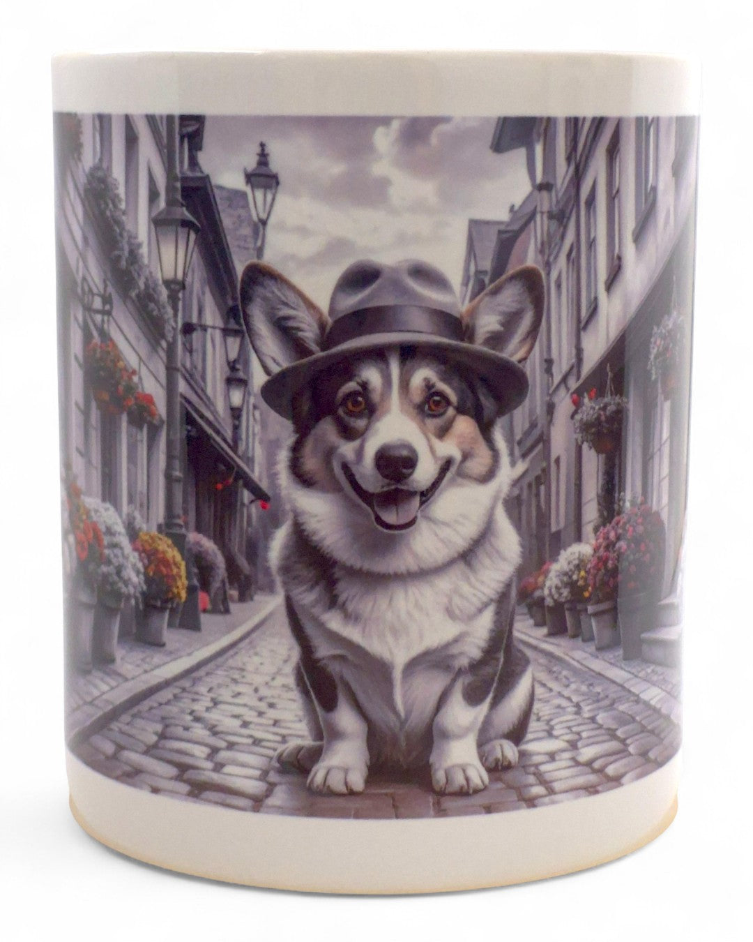 Corgi "a városban" prémium bögre díszdobozban – 330 ml