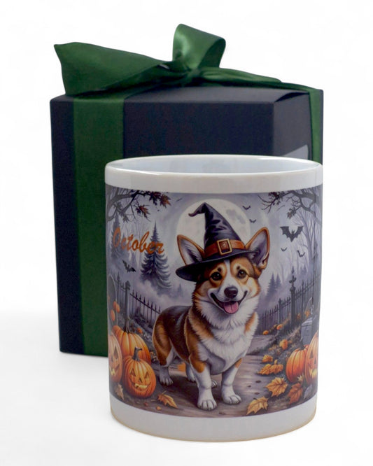 Corgi "limitált halloween" prémium bögre díszdobozban – 330 ml
