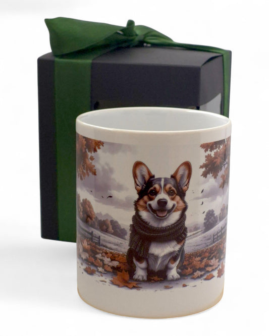 Corgi "limitált szeptember" prémium bögre díszdobozban – 330 ml