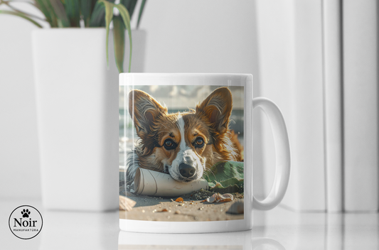 Corgi "üzenet a palackban" prémium bögre – 330 ml