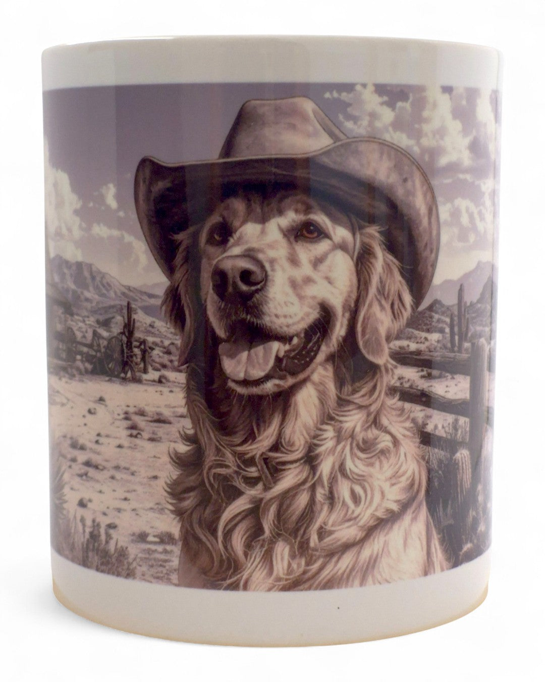 Golden retriever "western" prémium bögre díszdobozban – 330 ml