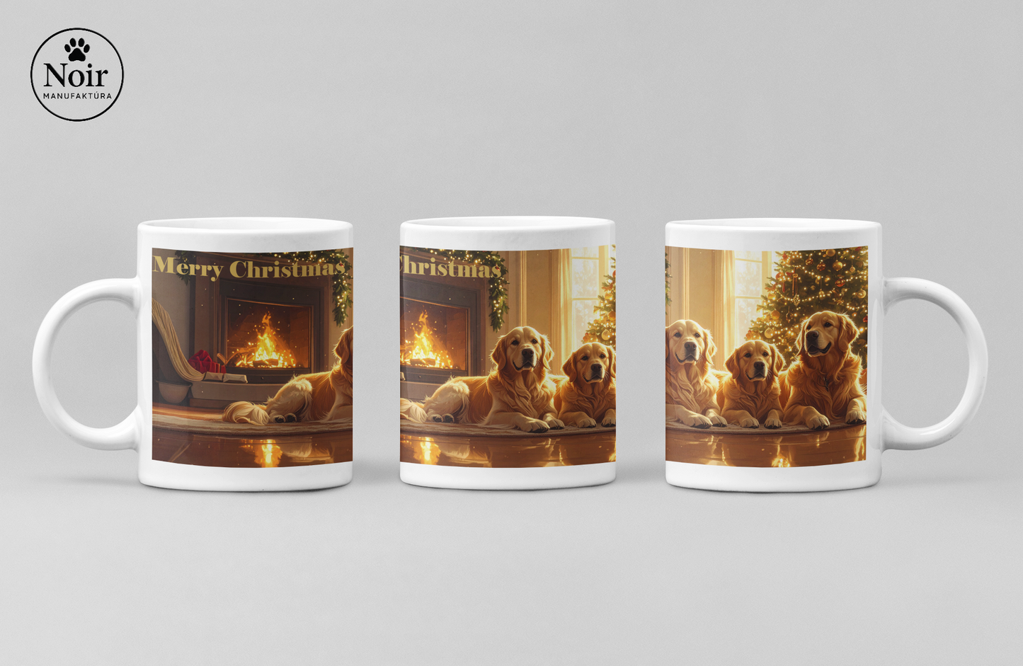 Goldi "családi karácsonya" prémium bögre  – 330 ml