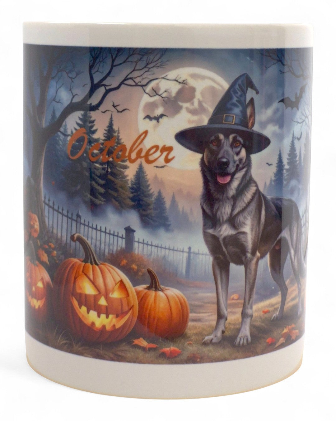 Németjuhász "limitált halloween" prémium bögre díszdobozban – 330 ml