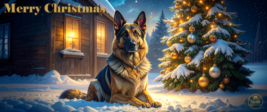 Németjuhász "karácsonya" prémium bögre  – 330 ml