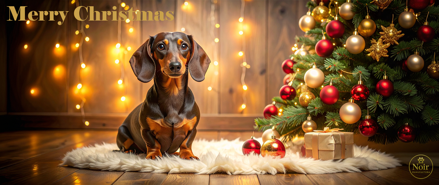 Tacskó "karácsonya" prémium bögre  – 330 ml