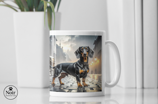 Tacskó "a Noir névadója" prémium bögre – 330 ml