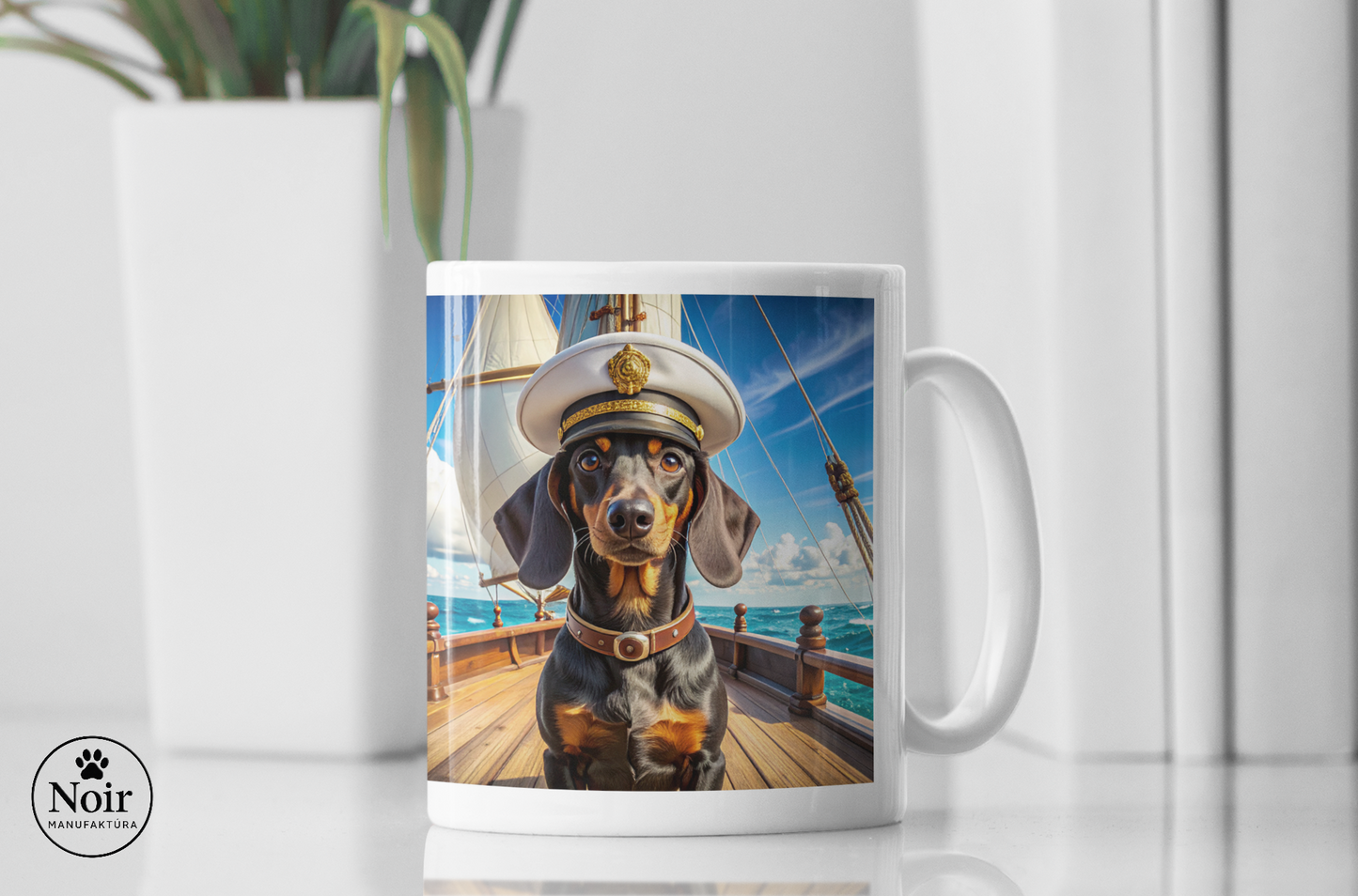 Tacskó "kapitány" prémium bögre – 330 ml