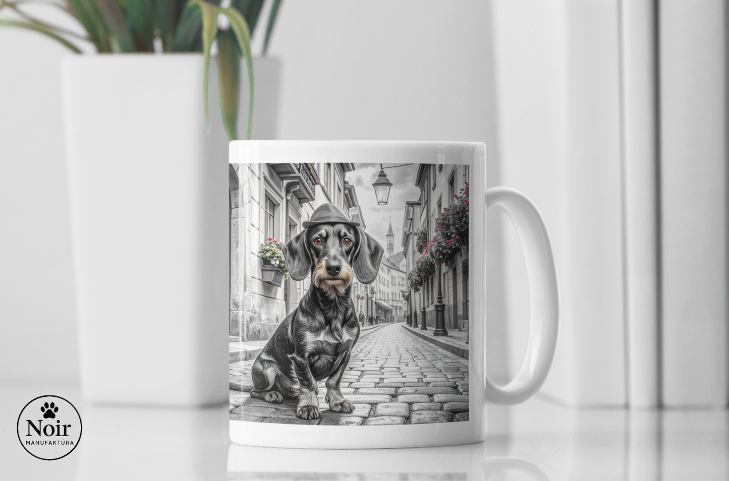 Tacskó "a városban" prémium bögre – 330 ml