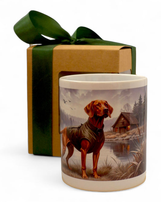 Vizsla "a vadász" prémium bögre díszdobozban – 330 ml