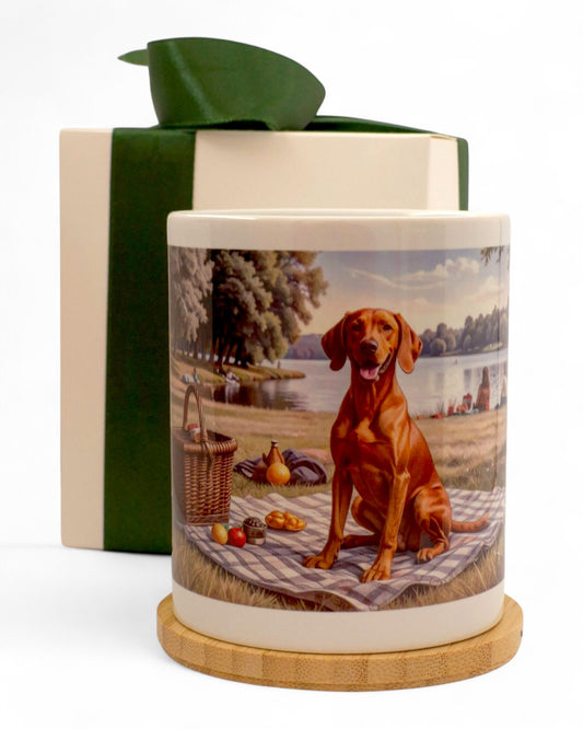 Vizsla "pikniken" prémium bögre díszdobozban – 330 ml