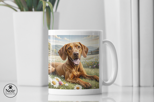 Vizsla " a mezőn" prémium bögre – 330 ml