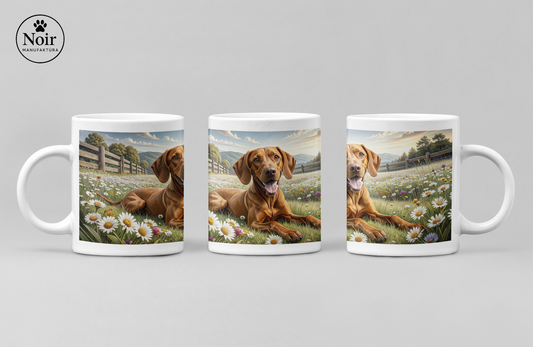 Vizsla " a mezőn" prémium bögre – 330 ml
