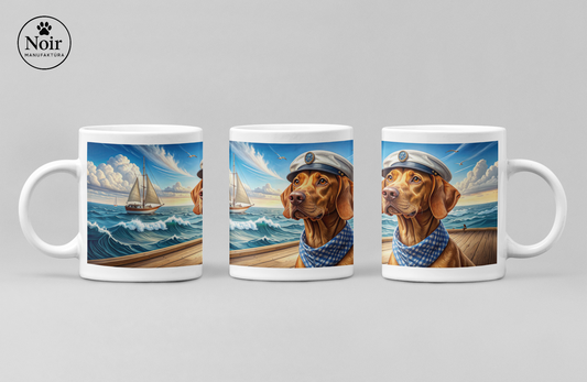 Vizsla "a tengeren" prémium bögre – 330 ml - Újdonság!!