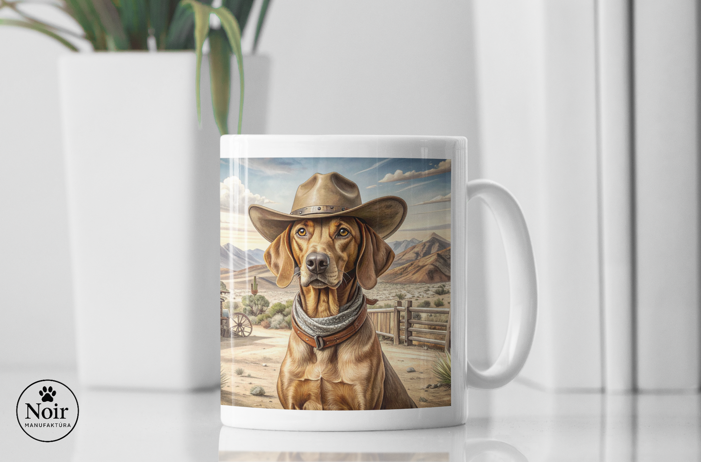 Vizsla "western" prémium bögre – 330 ml