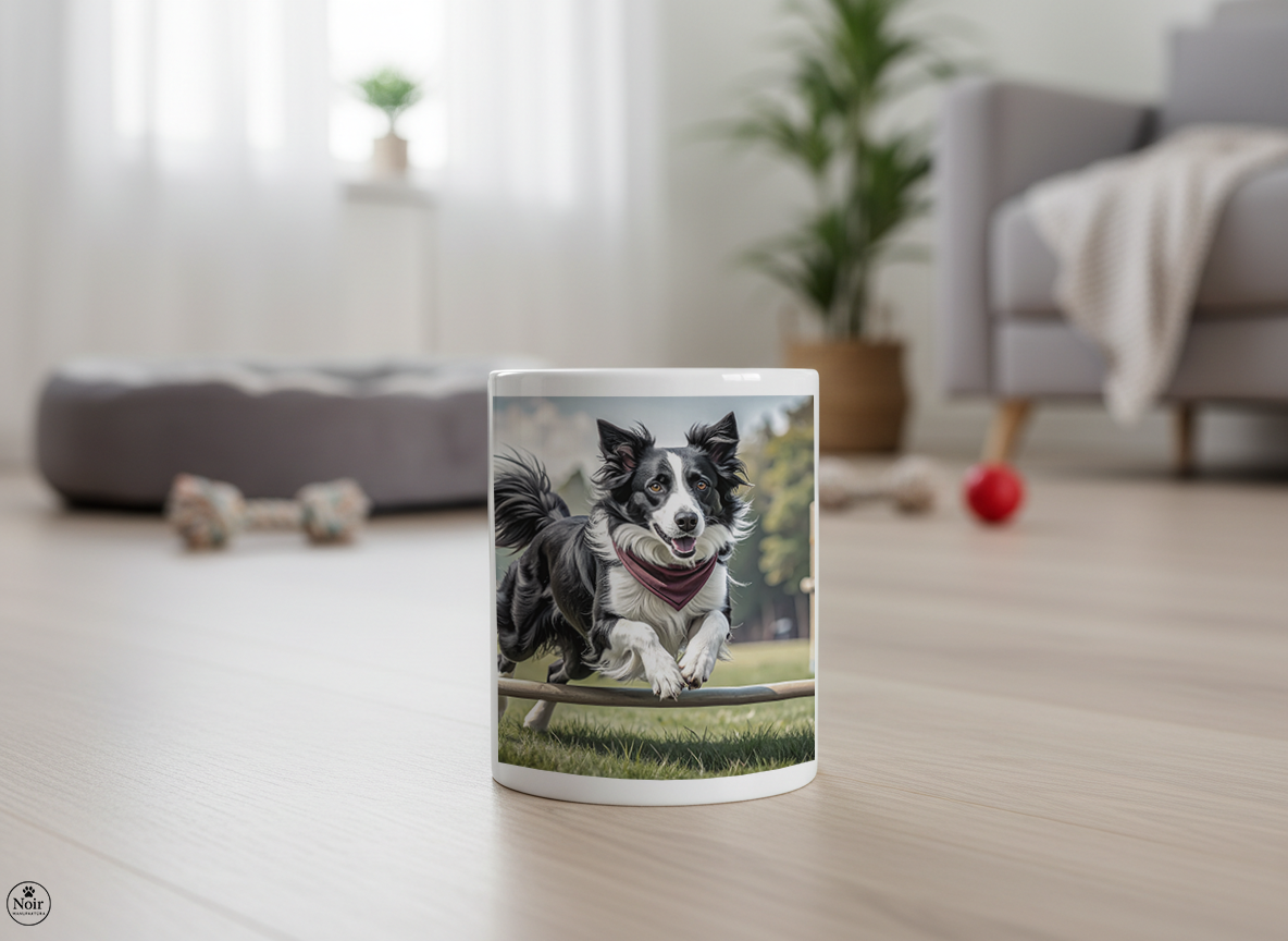 Border collie agility bögre – 330 ml