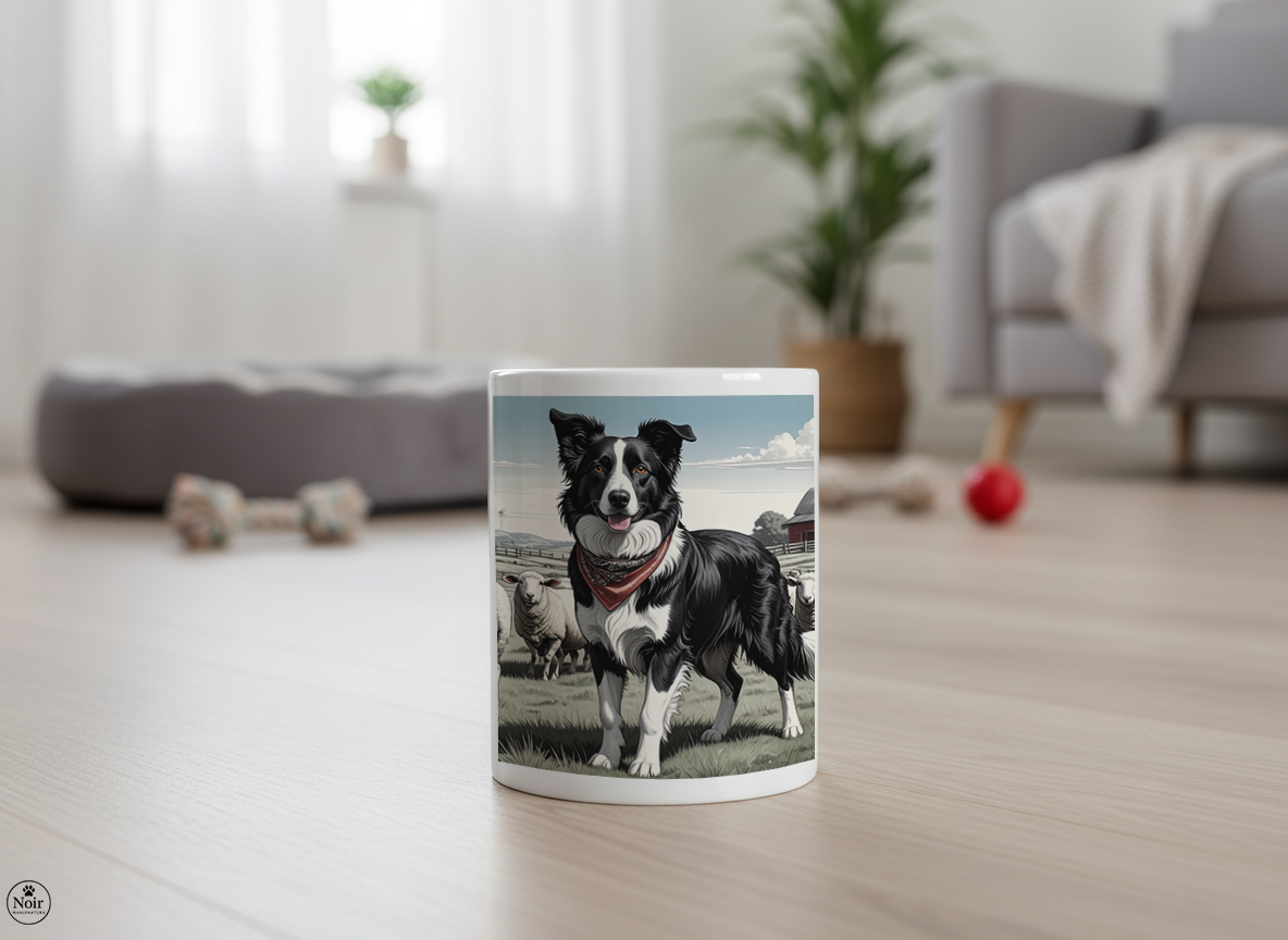 Border Collie juhász bögre – 330 ml