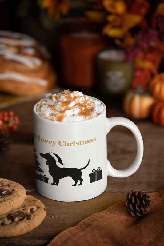 Tacskó "Merry Christmas 2." prémium bögre – 330 ml