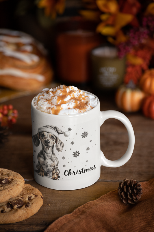 Tacskó "Merry Christmas" prémium bögre – 330 ml