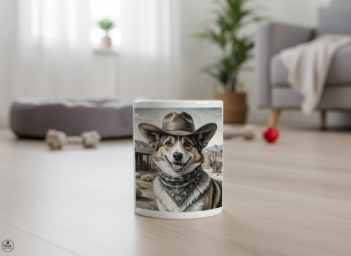 Corgi western bögre – 330 ml