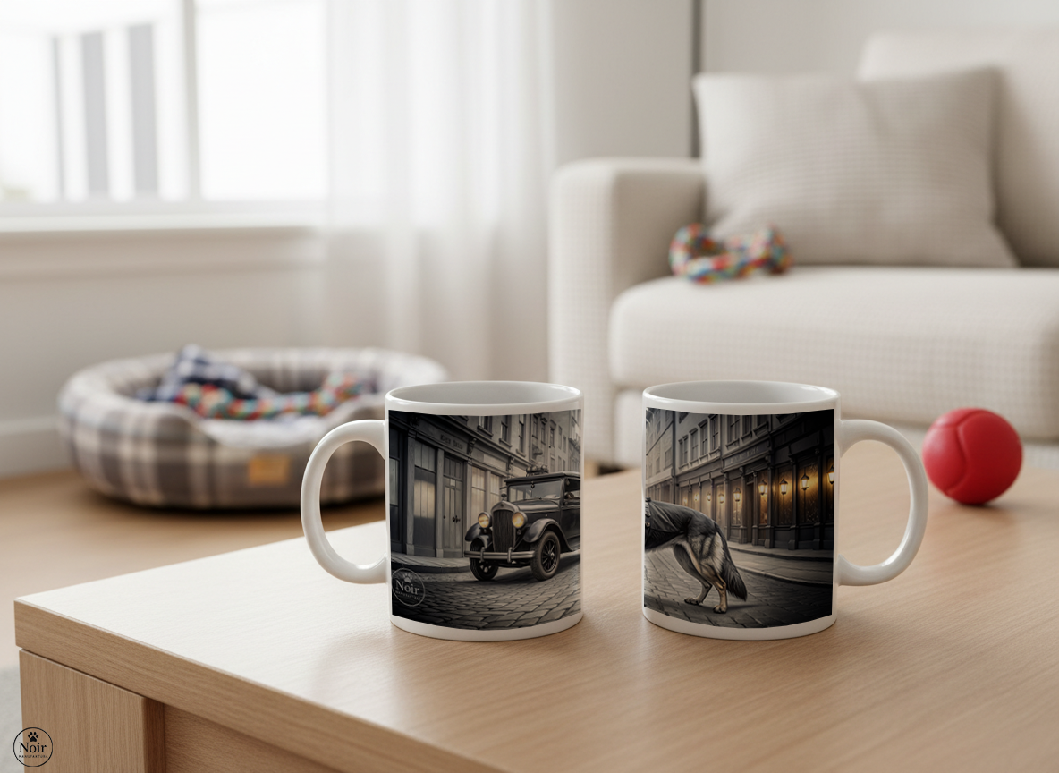 Németjuhász rendőr 1930-as évek bögre – 330 ml