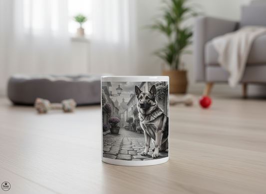 Németjuhász a városban bögre – 330 ml