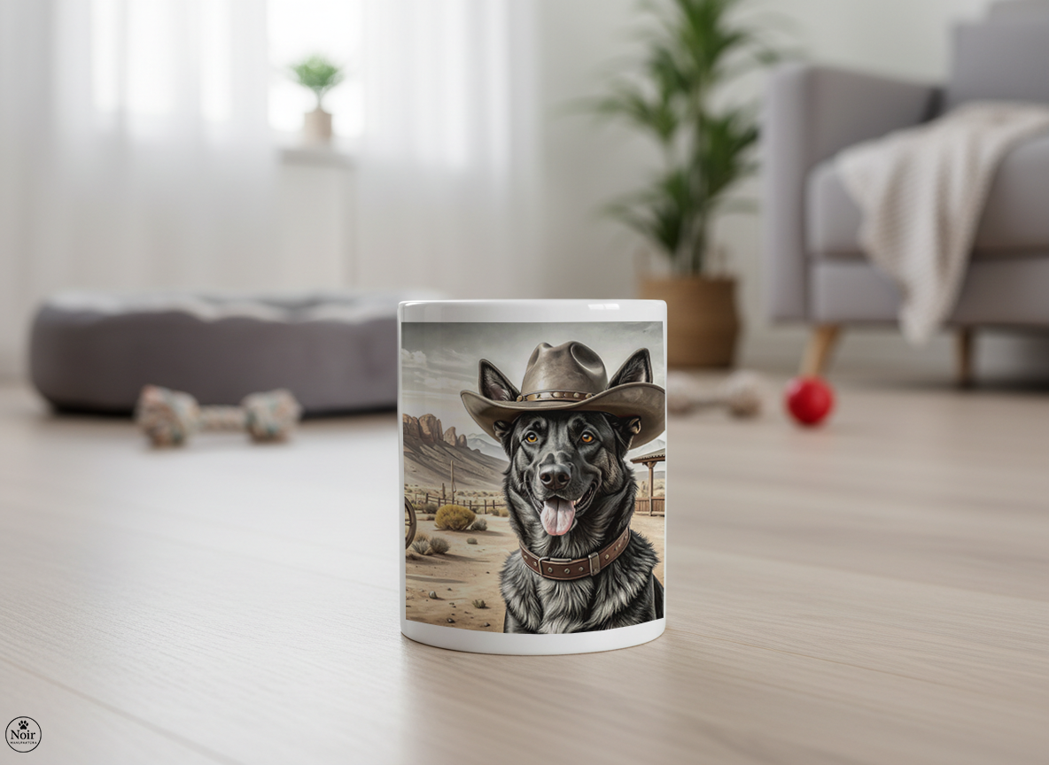 Németjuhász western bögre – 330 ml