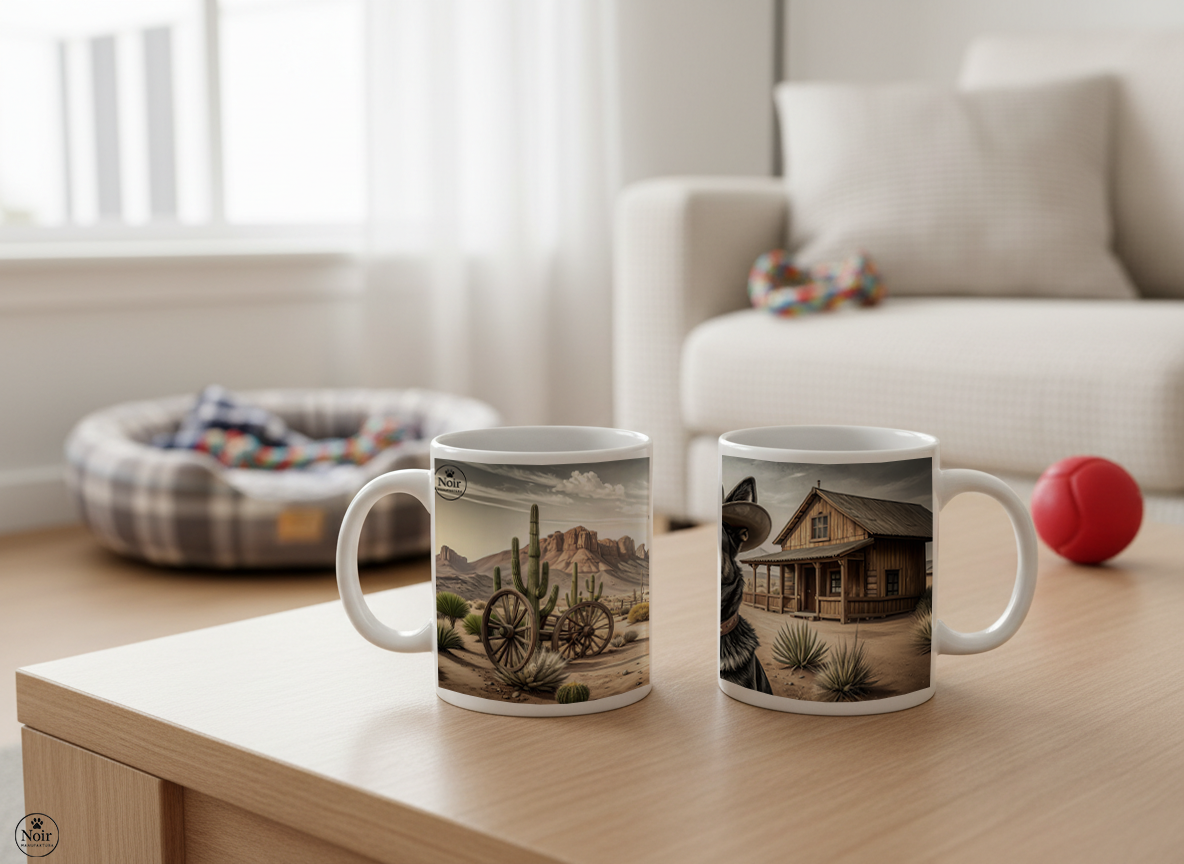 Németjuhász western bögre – 330 ml