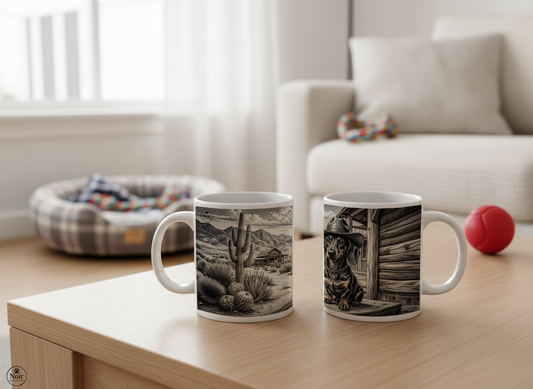 Tacskó western bögre – 330 ml